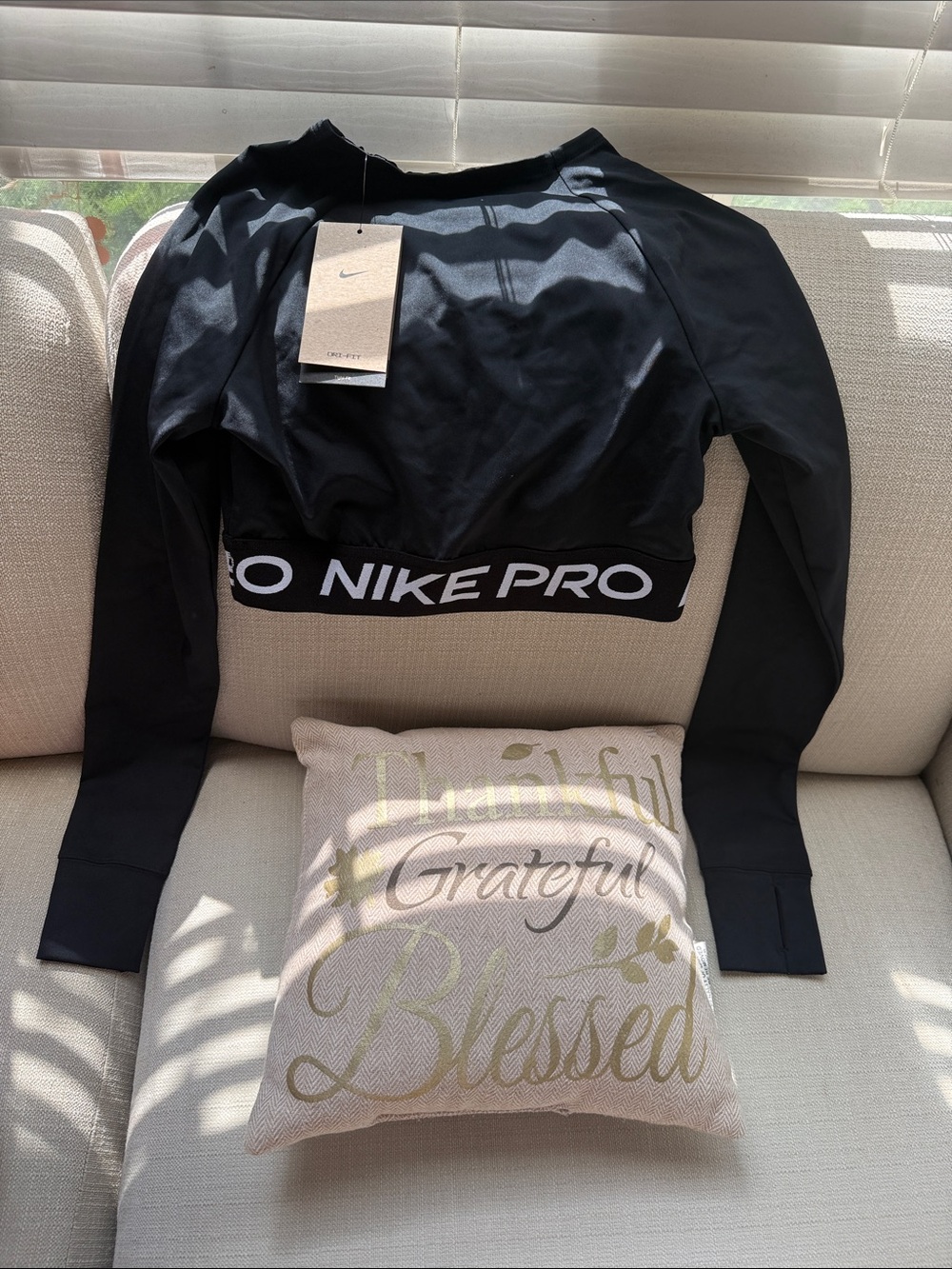 Nike athletic dri fit crop top